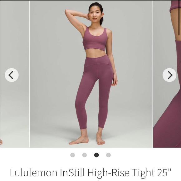 instill pant 25" vintage plum size 2 lululemon nwt - Picture 13 of 14